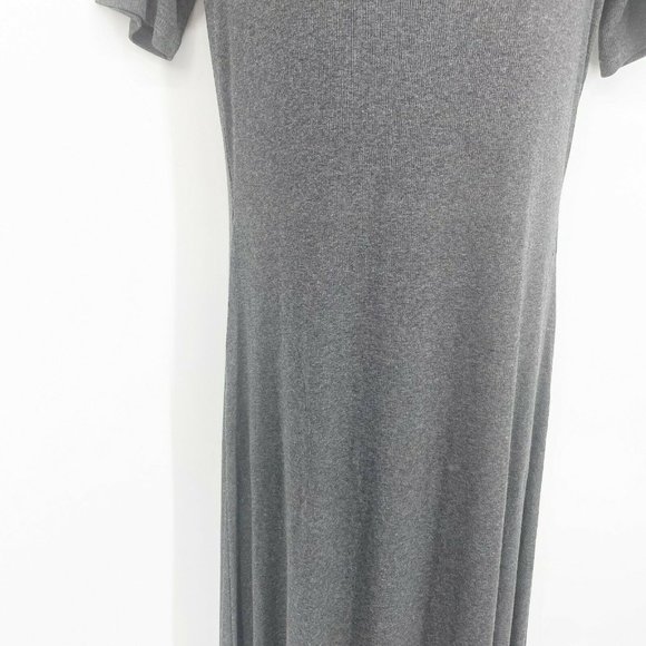 SLSF Sarah Liller Womens Gray Knitted Scoop Neck Gabby Maxi Dress Size Medium - Picture 7 of 10